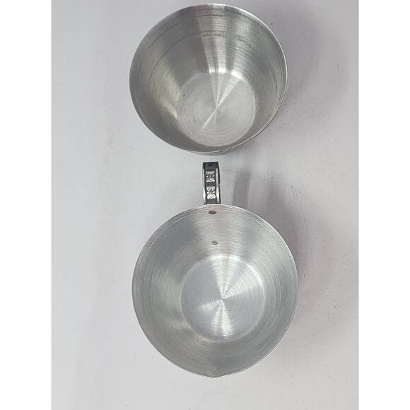 Vintage Metal Sugar & Creamer Set With Butterflies On Handle - Picture 3 of 7